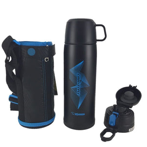 Zojirushi Stainless Steel 820ml 2 - Way Water Bottle for Field Trip and School in Black Blue