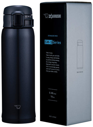 Zojirushi Stainless Steel Canister 473ml Preto Silky Liquid Container