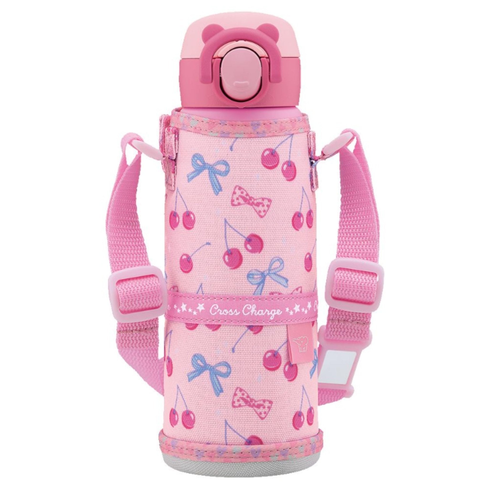 Zojirushi Stainless Steel Kids Mug 480ml One - Touch Easy Clean Water Bottle Cherry Pink - Sm - Ua48 - Pz