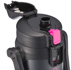 Zojirushi Stainless Steel Sports Water Bottle 2.06L Direct Drinking Pink Black