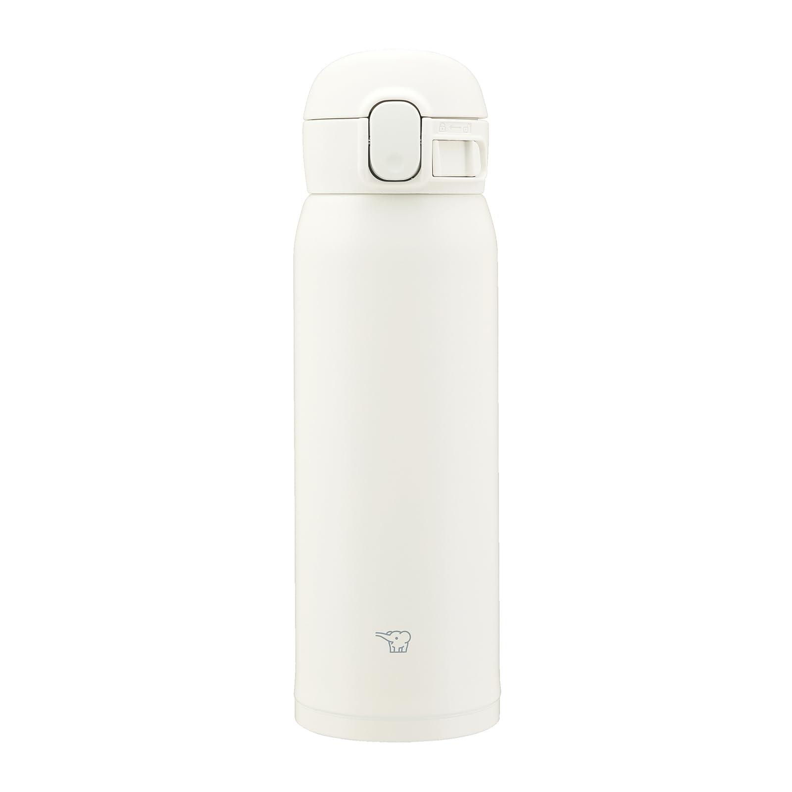 Zojirushi Stainless Steel Water Bottle 480ml Matte White One - Touch Cap Easy - to - Clean