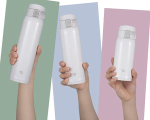 Zojirushi White Stainless Steel 355ml Cup - Leakproof and Portable