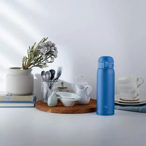 Zojirushi (Zojirushi) Water Bottle One Touch Stainless Mug Seamless 0.48L Blue Sm - Wa48 - Aa
