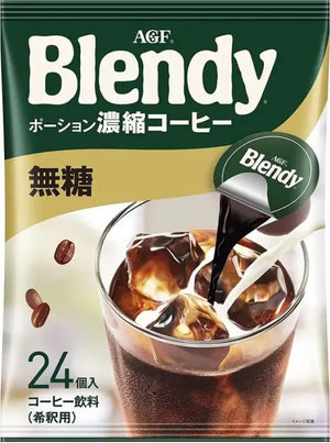 Ajinomoto Agf Blendy Potion Coffee Non Sugar 24 Sticks - Sugar - Free Potion Type Coffee