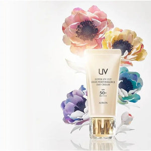50g ALBION High Performance Day Cream SPF50+ PA++++ with SPF50+ protection, offering hydration for daily use