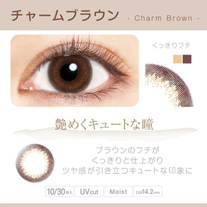 10 Piece Bume Japan Viewm 1 Day Charm Brown - 5.50