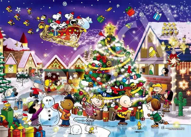 500 Piece Jigsaw Puzzle Peanuts Snoopy Happy Christmas (38 X 53Cm) - YOYO JAPAN