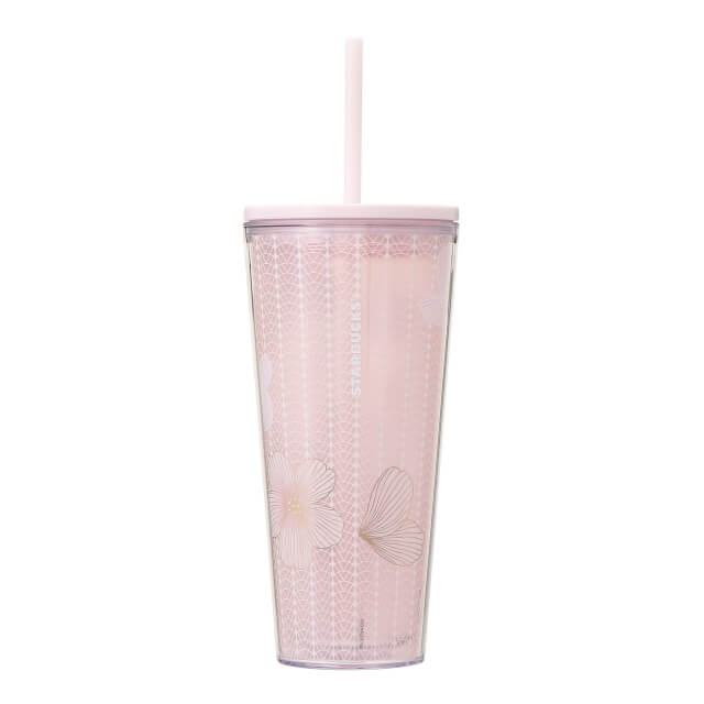 Starbucks Cold Cup Tumbler Soft Blossom 591ml - Japanese Starbucks Cold Cup Tumblers