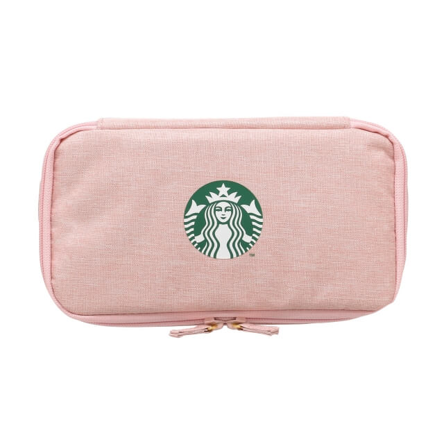 Starbucks Recycled Polyester Pouch Pink W - Japanese Starbucks Recycled Bags