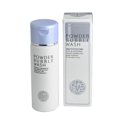 Purelive Powder Bubble Wash For Skin Smooth & Moisture - Japanese Facial Wash