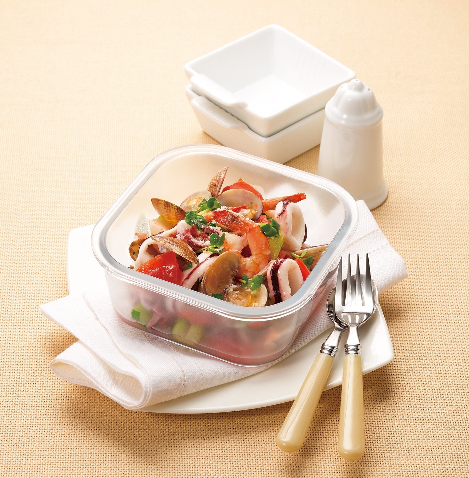 Aderia K-9496 500Ml Square Roaster Non-Stick Ceramic Coated Heat-Resistant Cooker From Japan - YOYO JAPAN