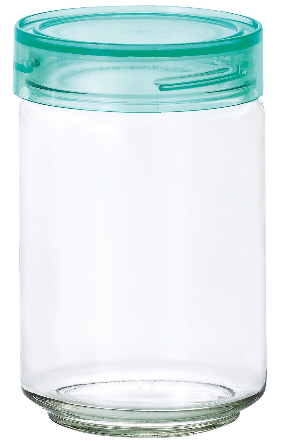 Aderia 1000Ml Green Cosmetic Glass Canister Airtight Container Made In Japan - Seasoning Jar Coffee Beans Storage M6634