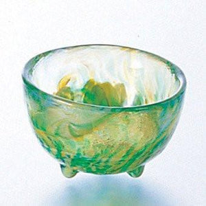 Aderia Japan Tsugaru Vidro Hand-Blown Sake Glass 50Ml Green - YOYO JAPAN