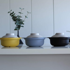 &Amp;Ne Rakuchin Microwave Pot Recopo Nim-118-Bk Japan - YOYO JAPAN