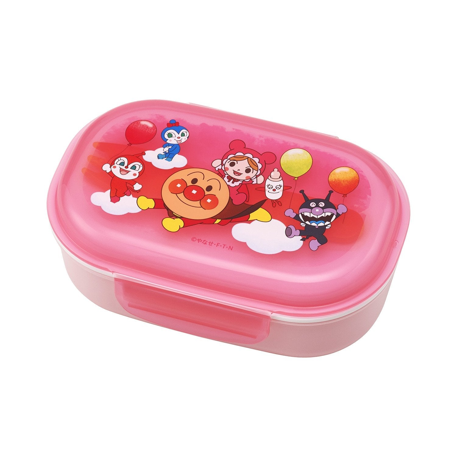 Lec Japan Anpanman Pink Lunch Box Bento Box W/ Fork (270Ml).