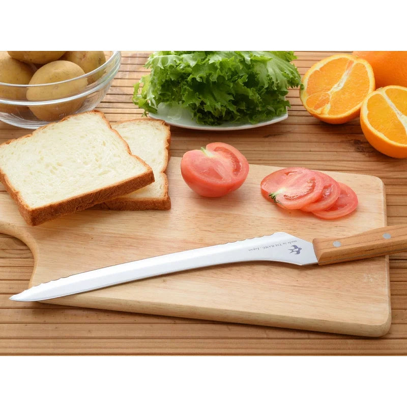 Arnest Bread Slicer Wood Handle Molybdenum Steel Bread Knife 235mm