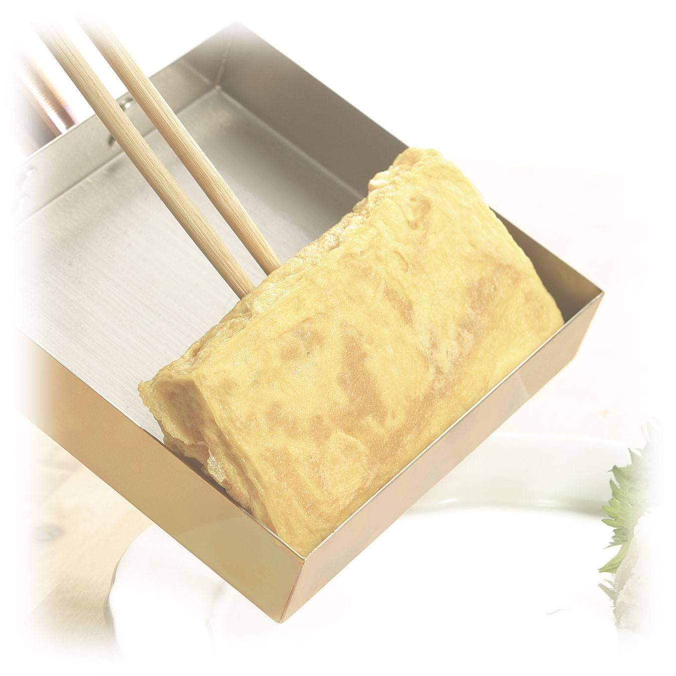 Asahi Japan Copper Tamagoyaki Rectangular Omelette Pan 10Cm