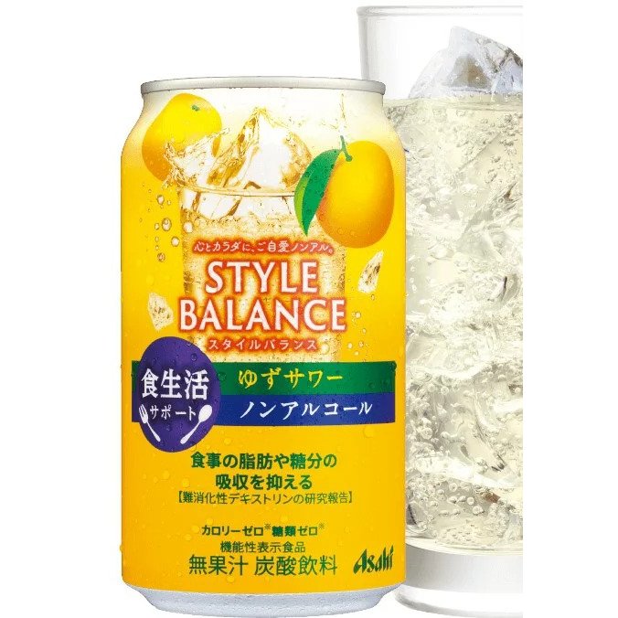 Asahi Style Balance Non Alcoholic Yuzu Sour Mocktail Can 350ml