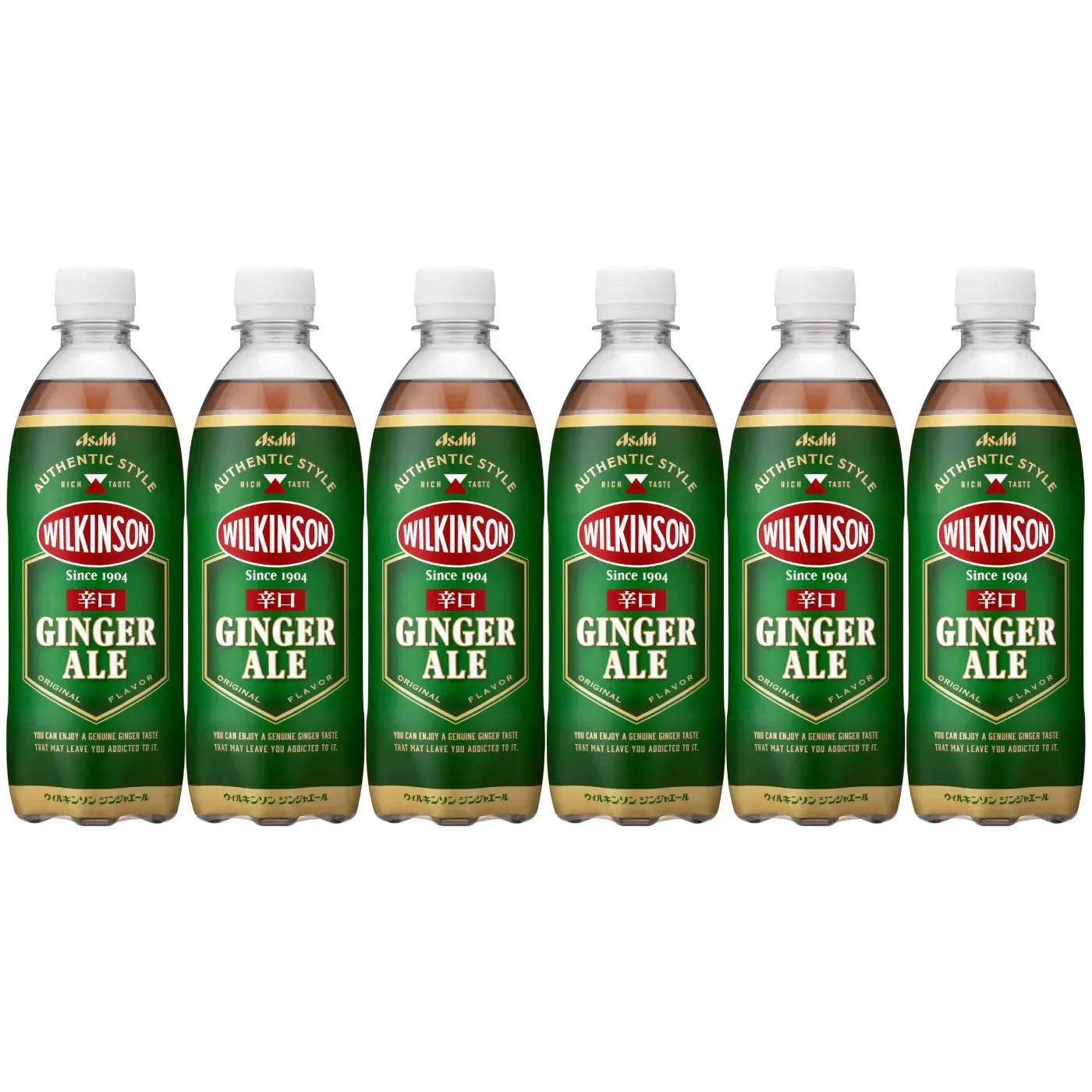 Asahi Wilkinson Dry Ginger Ale 500ml (Pack of 6 Bottles)