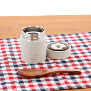 Bestco 180Ml Lunch Jar Nd-8271 Japan Shadow Gray Micree Food Soup Pot - YOYO JAPAN