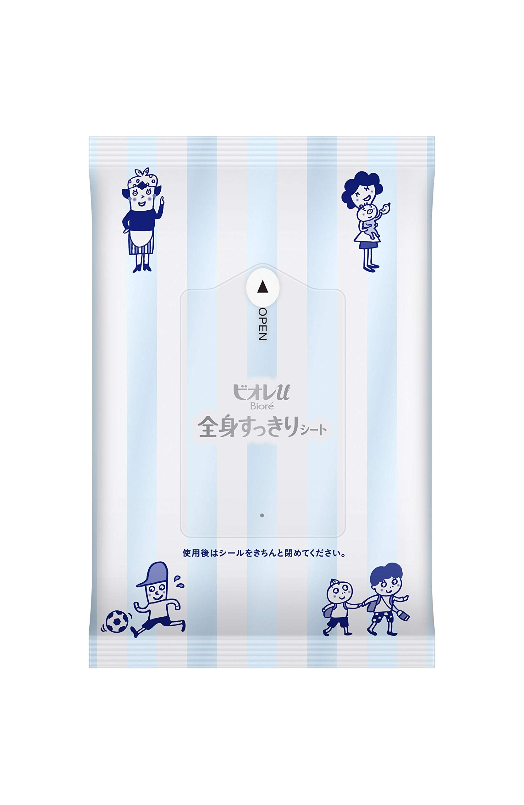 Kao Biore U Face & Body Wipes 10 Sheets - Whole Body Clean Sheet - Portable Sheet