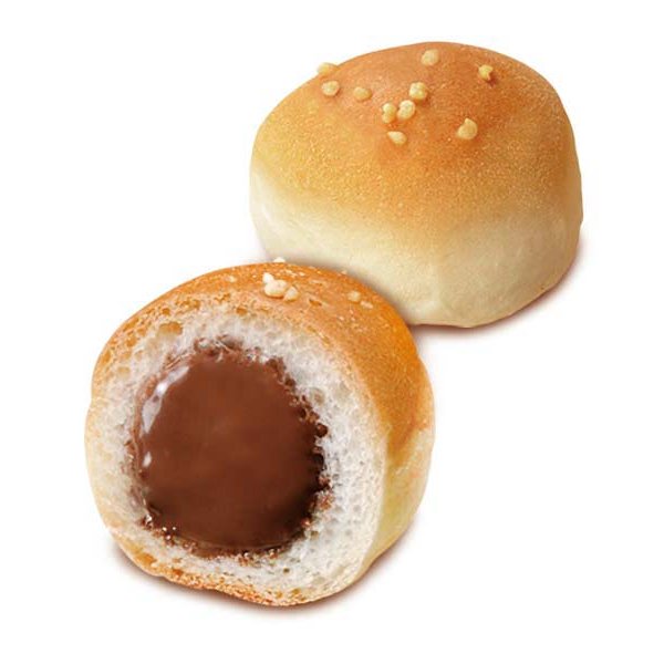 Bourbon Choco Anpan Chocolate-Filled Mini Bread Roll Snack 40g (Pack of 3)