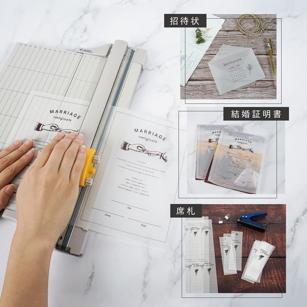 Carl Office Paper Cutter Slim A4 Compatible 10 Sheets Dc-2000 Made In Japan - YOYO JAPAN