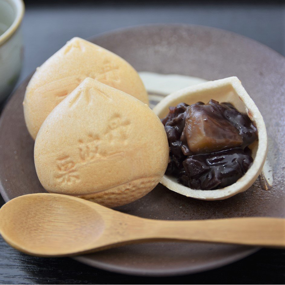 Chestnut & Azuki Red Bean Monaka Wafer Wagashi Making Set 4 Pieces