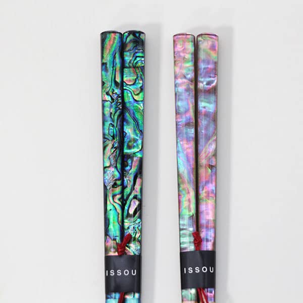 Kobayashi Lacquerware Miyabi Raden Chopsticks - 2 Pairs Wooden Made In Japan - YOYO JAPAN