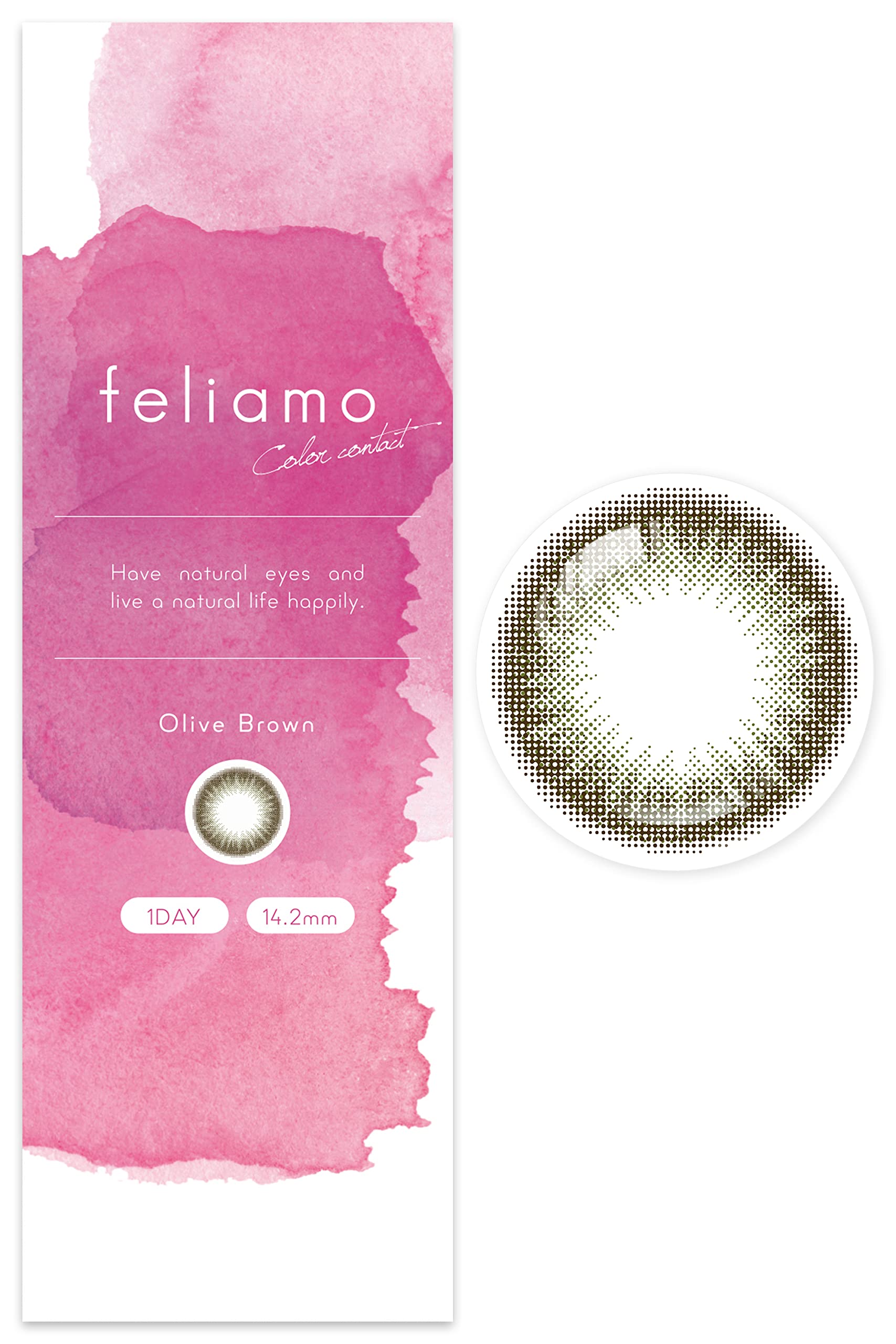 We Rejoice Color Contacts Feliamo Mai Shiraishi Olive Brown [-4.00] 10 Pack Japan