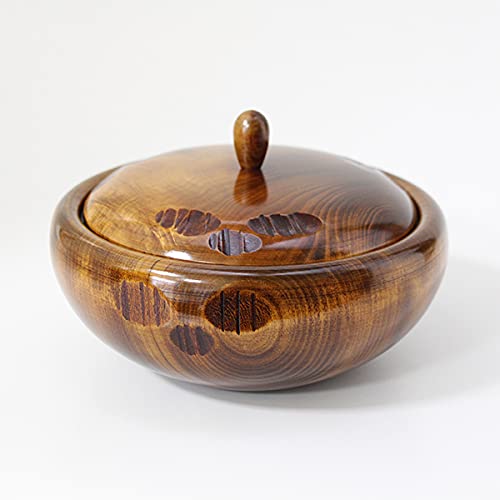 Kobayashi Lacquerware Horse Chestnut Wooden Candy Bowl Made In Japan