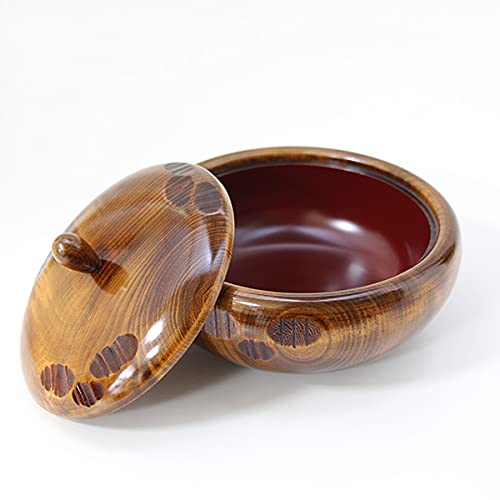 Kobayashi Lacquerware Horse Chestnut Wooden Candy Bowl Made In Japan