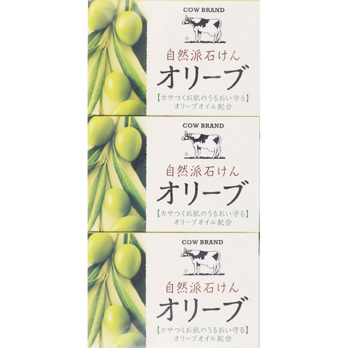 Cow Brand Natural Soap Olive 100g × 3