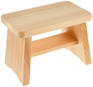 Daiwa Industry Wooden Hinoki Bath Chair Ir-21 Mildew Res. Japan Water Repellent 21Cm - YOYO JAPAN