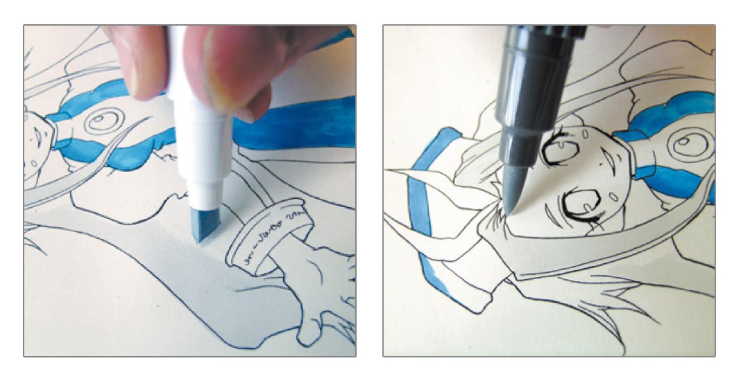 Deleter Neo Pico-2 Alcohol Markers Basic Set 36 Colors A2 - YOYO JAPAN