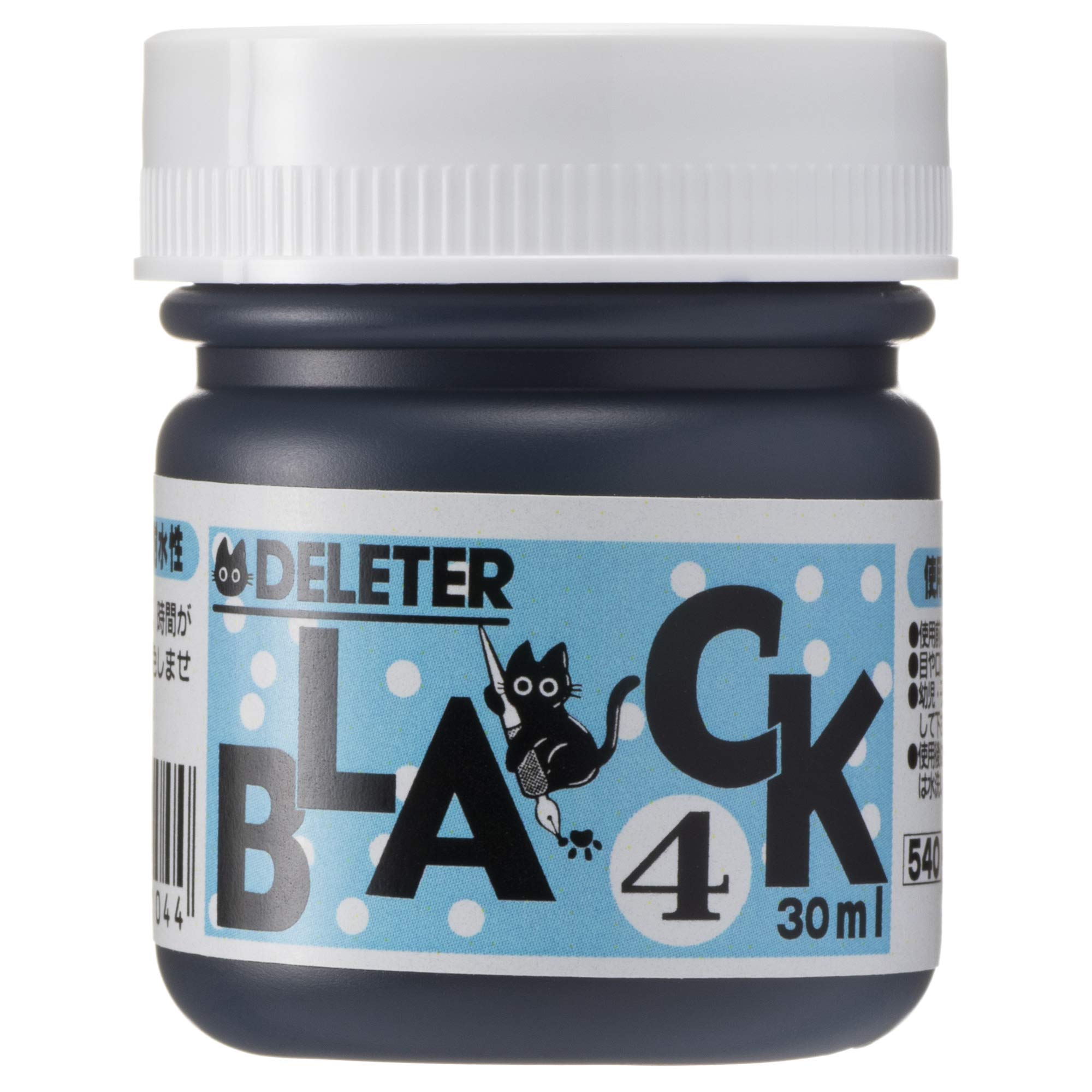 Deleter Ink Black-4 Permanent Drawing Ink - 30ml Quick-Dry Waterproof