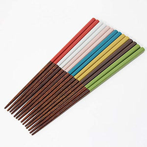 Kobayashi Lacquerware 7 Pairs 7Days Japan Wooden Chopsticks Set Dishwasher Safe - Wakasa-Nuri Made In Japan - YOYO JAPAN