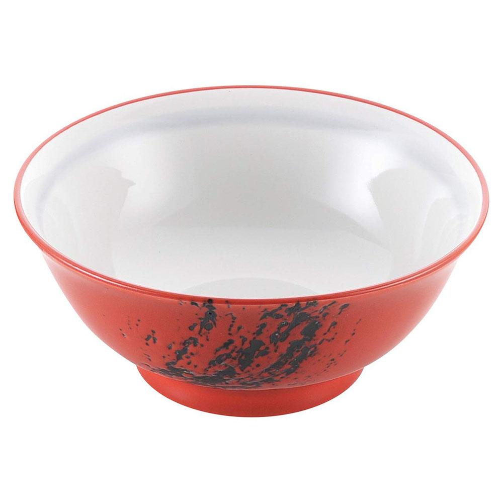 Ebm Porcelain Red Glazed Ramen Noodle Soup Bowl 1250Ml Japan