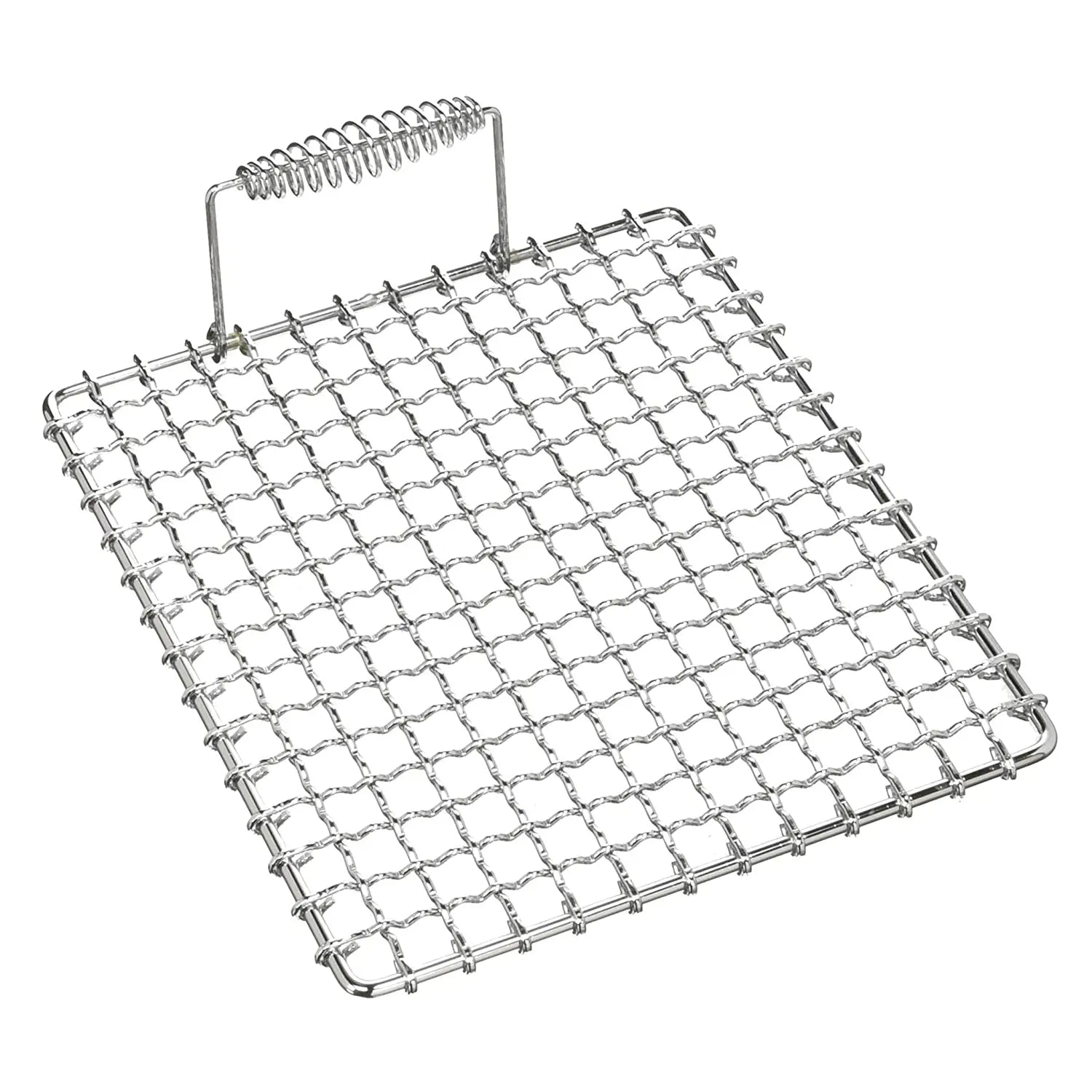 Ebm Stainless Steel Chrome Plated Barbecue Grill Mesh Single Handle 33cm