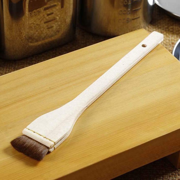 Ebm Wooden Handle Horse Hair Brush For Sushi 30mm