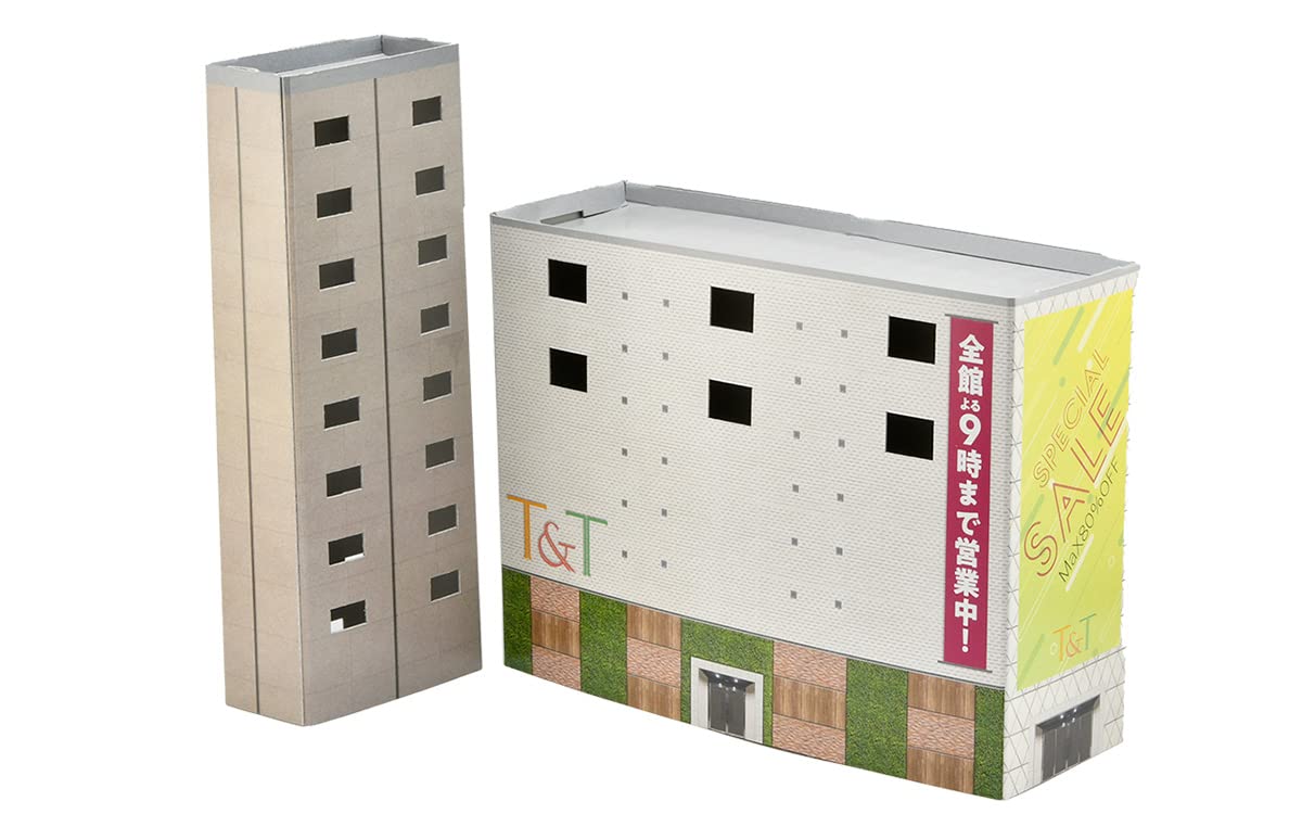 Tomytec Japan Eco-Lake C01 Multi-Tenant Building Diorama Supplies