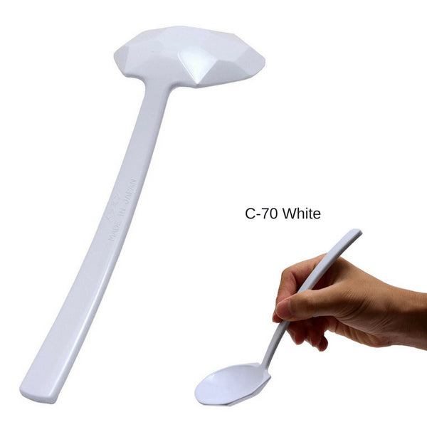 Entec Black Melamine Long-Handled Spoon 19.5Cm Japan Udon/Soba/Ramen - YOYO JAPAN