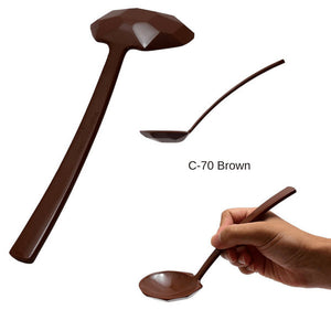 Entec Brown Melamine Long-Handled Udon/Soba/Ramen Noodle Spoon 19.5Cm Japan - YOYO JAPAN