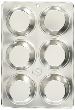Kubodera Light Metal Industry Japan Tin Muffin Mold #100 Cup 6 Pieces - YOYO JAPAN