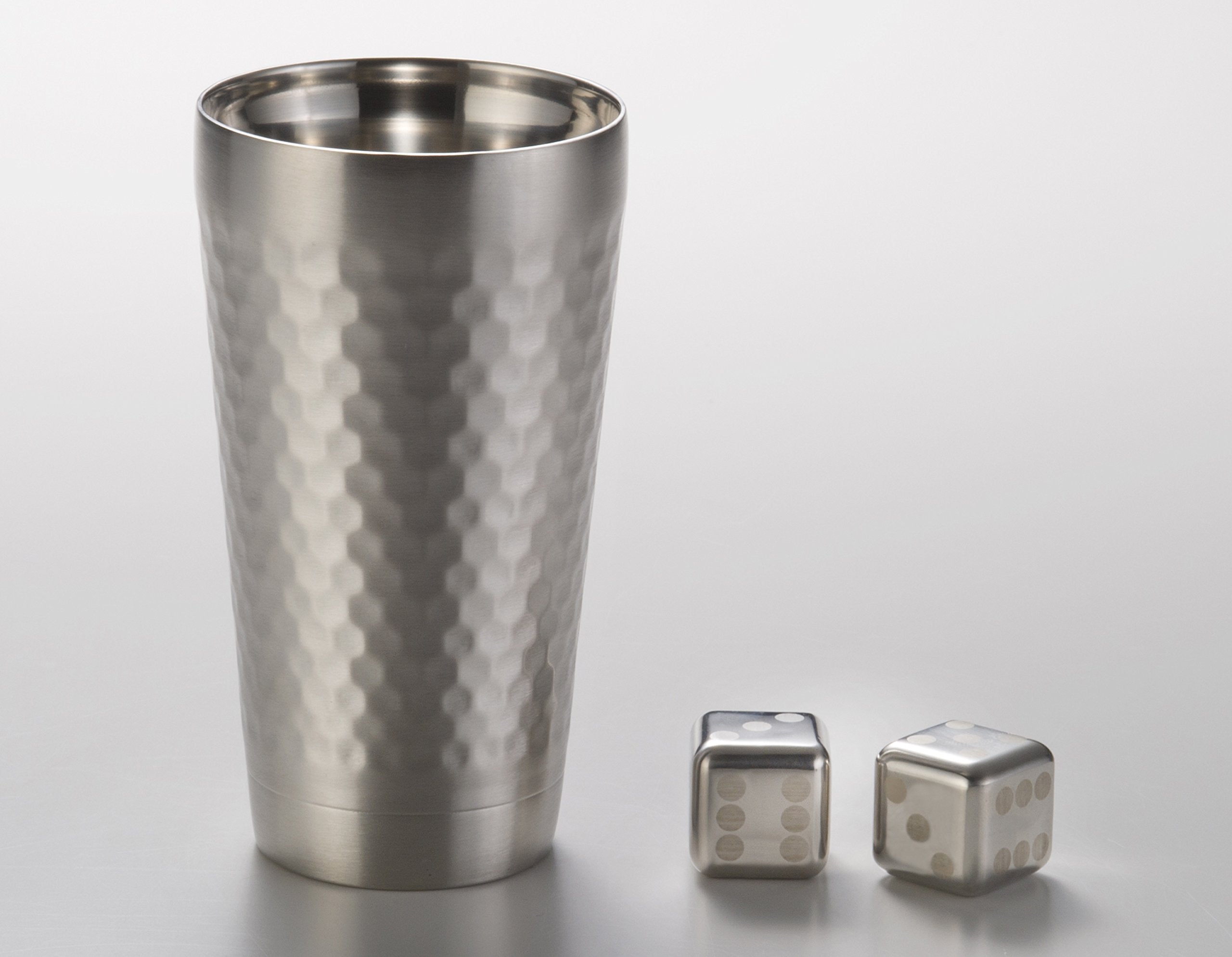 Yamakatsuminotouen Double Tumbler Cube 2P Am-Km006 Stainless Steel Japan