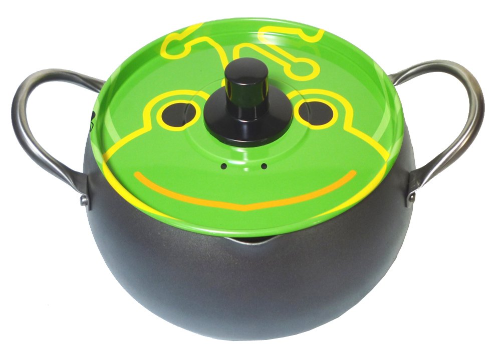 Fujita Kinzoku Tempura Pot 18Cm Japan Made - Suite Frog 066808 - YOYO JAPAN