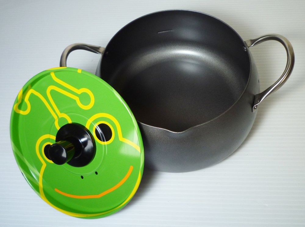 Fujita Kinzoku Tempura Pot 18Cm Japan Made - Suite Frog 066808 - YOYO JAPAN