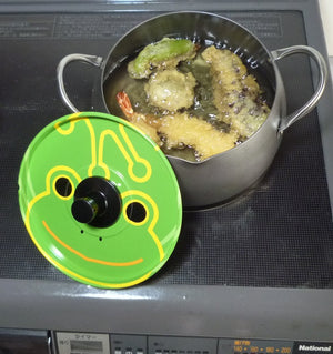 Fujita Kinzoku Tempura Pot 18Cm Japan Made - Suite Frog 066808 - YOYO JAPAN