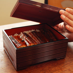 Fukui Craft Abs Resin Donju Jubako Box Dark Brown - YOYO JAPAN