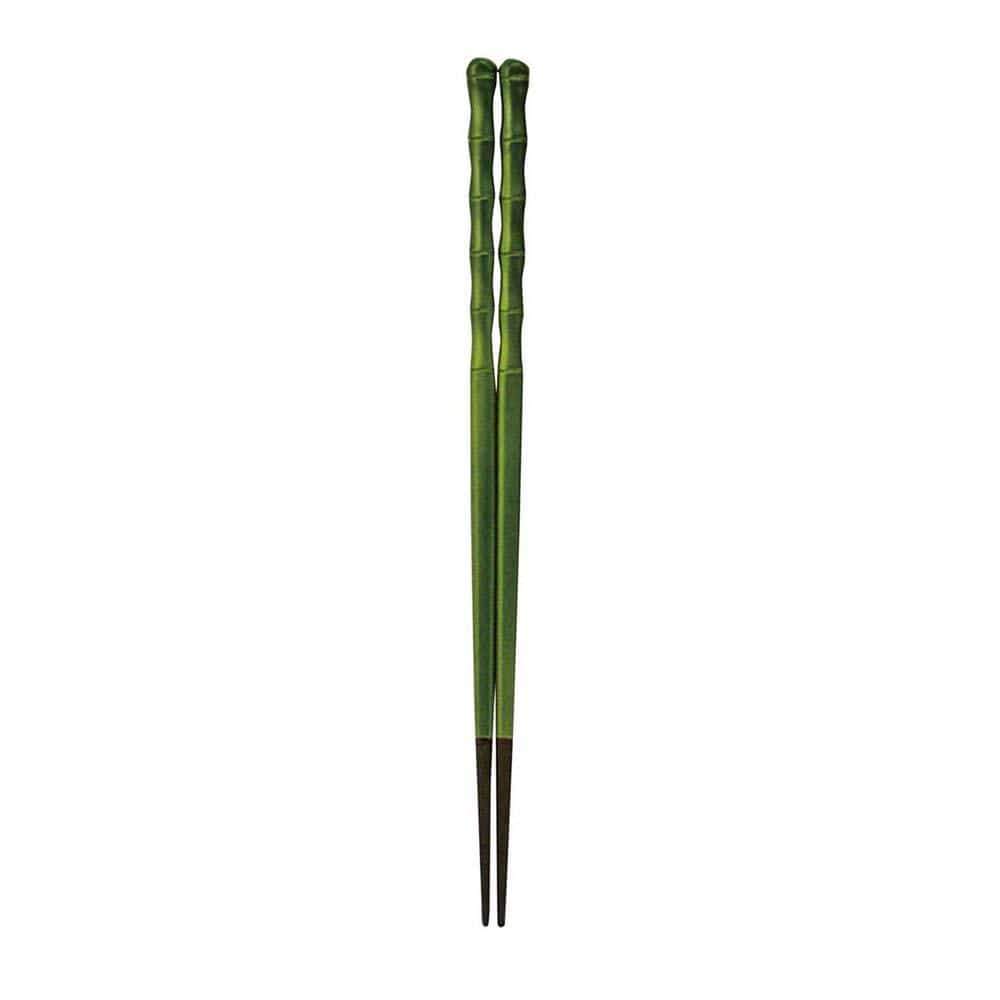 Fukui Craft Japan Bamboo-Shaped Chopsticks Green - YOYO JAPAN